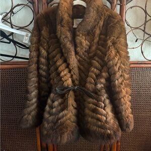 Luxurious Brown Fur Coat